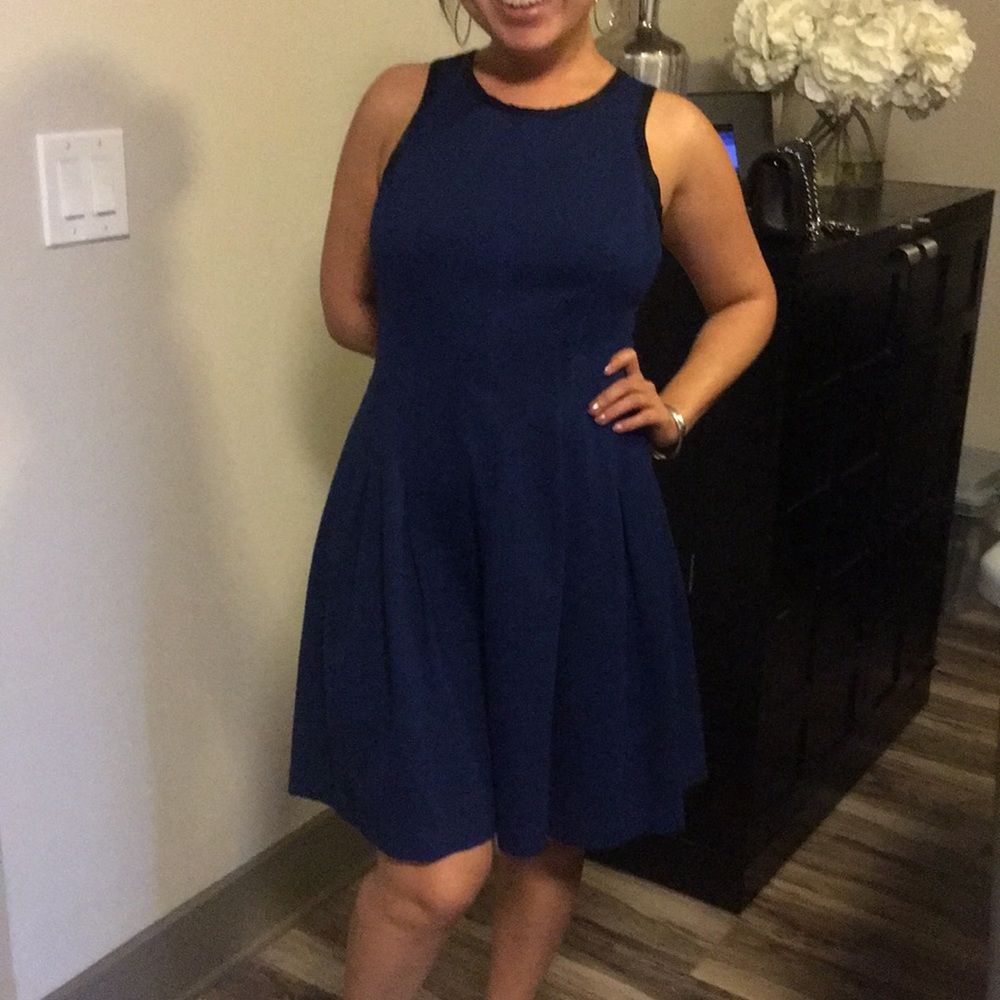 {Banana Republic} Navy Scuba Dress - Picture 3 of 7
